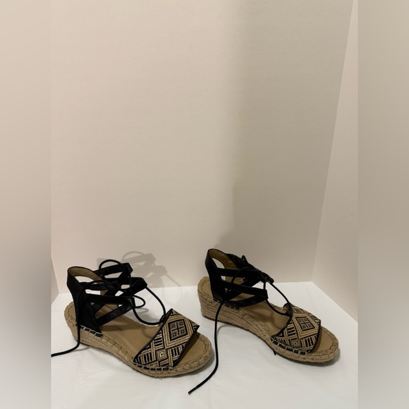 Rockport Women’s Trutech Espadrille Sandals Strappy Ankle Geometric Pattern Sz 7 - Picture 11 of 11
